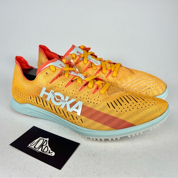 Hoka Cielo X LD Radiant Yellow Camellia Spike Track Shoes - Picture 2 of 13